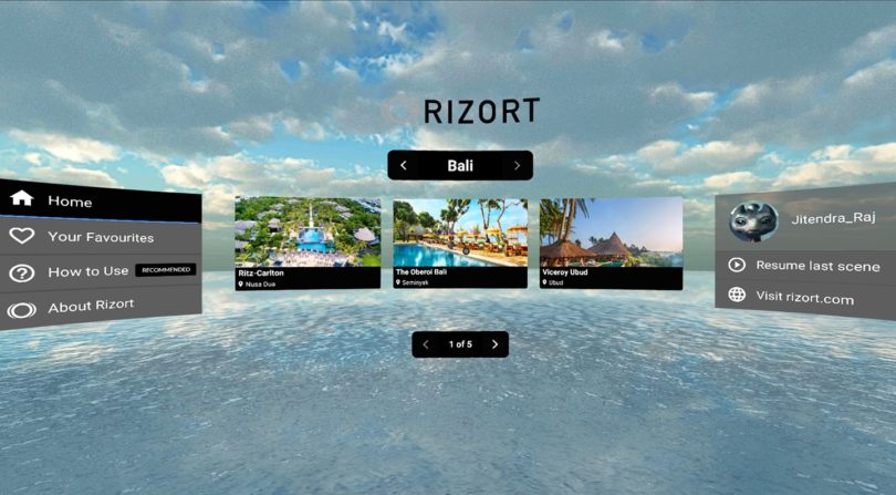 VR в туризме. Планировать отдых ещё удобнее вместе с Rizort VR.