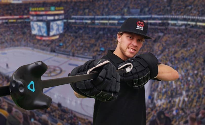 Портативный VR-тренинг для игры в хоккей от Sense Arena