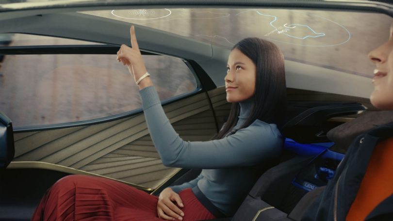 Концепт автомобиля Lexus линейки Electrified AR-дисплеи, управление жестами и персональный дрон